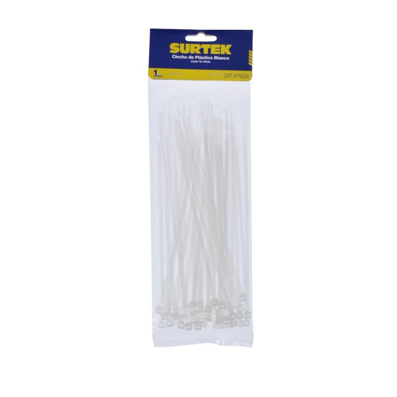 CINCHOS SURTEK BLANCOS 150MM X 3.6MM