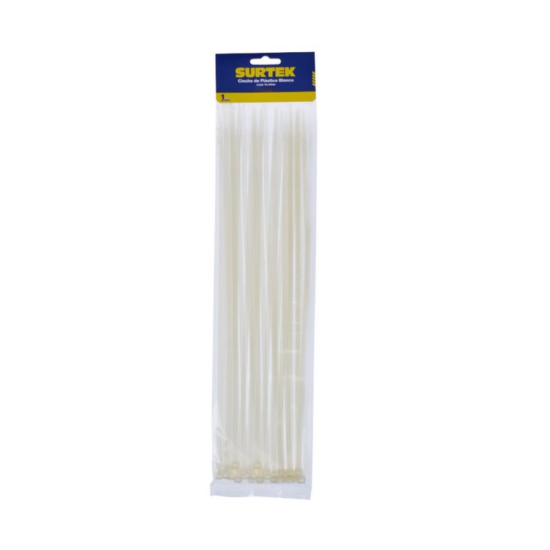 CINCHOS SURTEK BLANCOS 300MM X 4.6MM