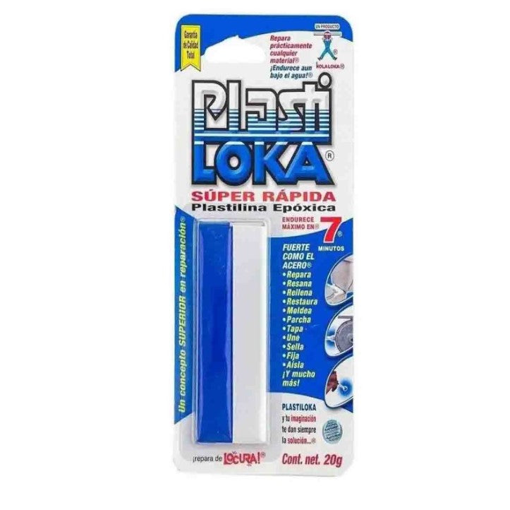 PLASTILOKA SUPER RAPIDA 20 GRS AZUL