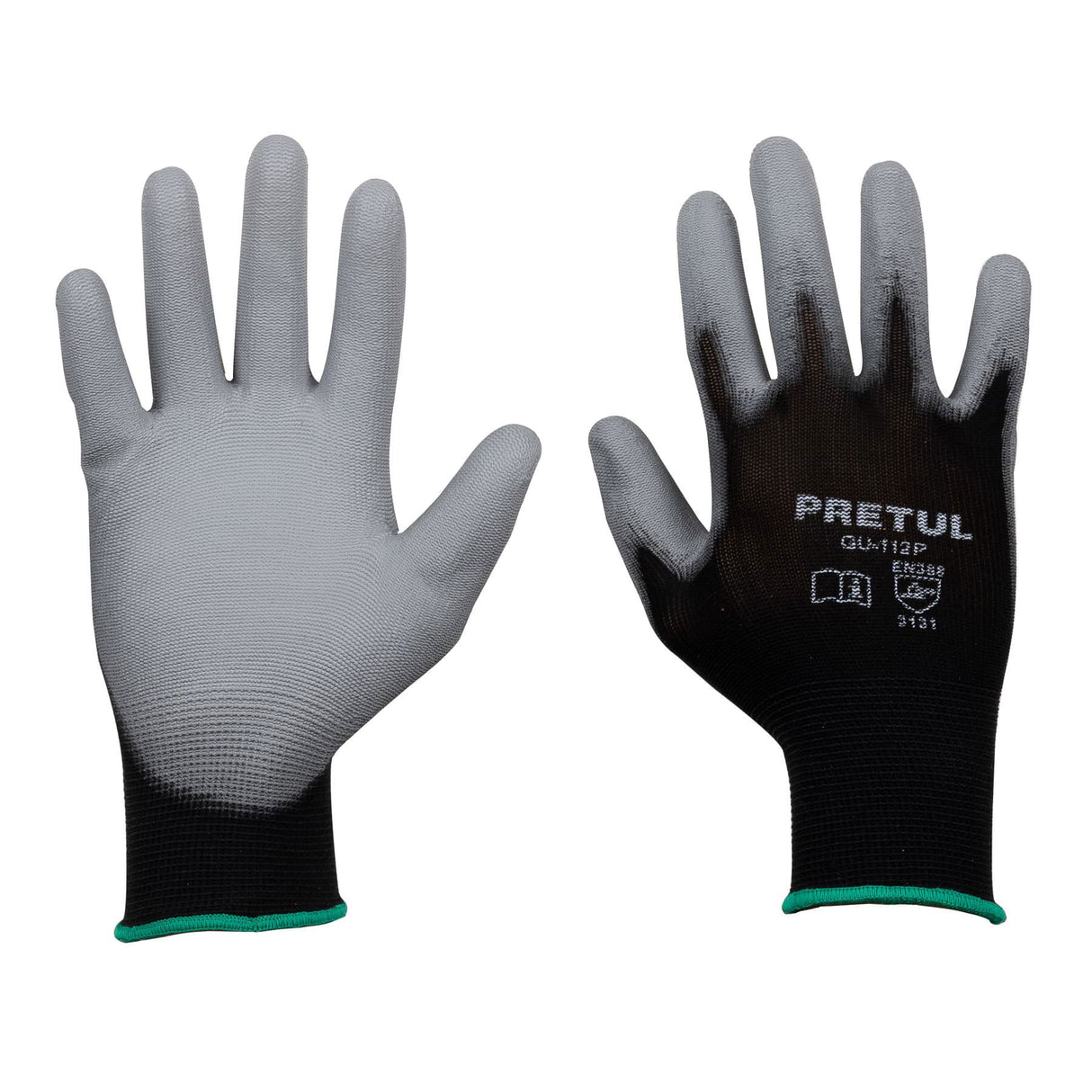 GUANTES NYLON RECUB POLIURETANO M PRETUL