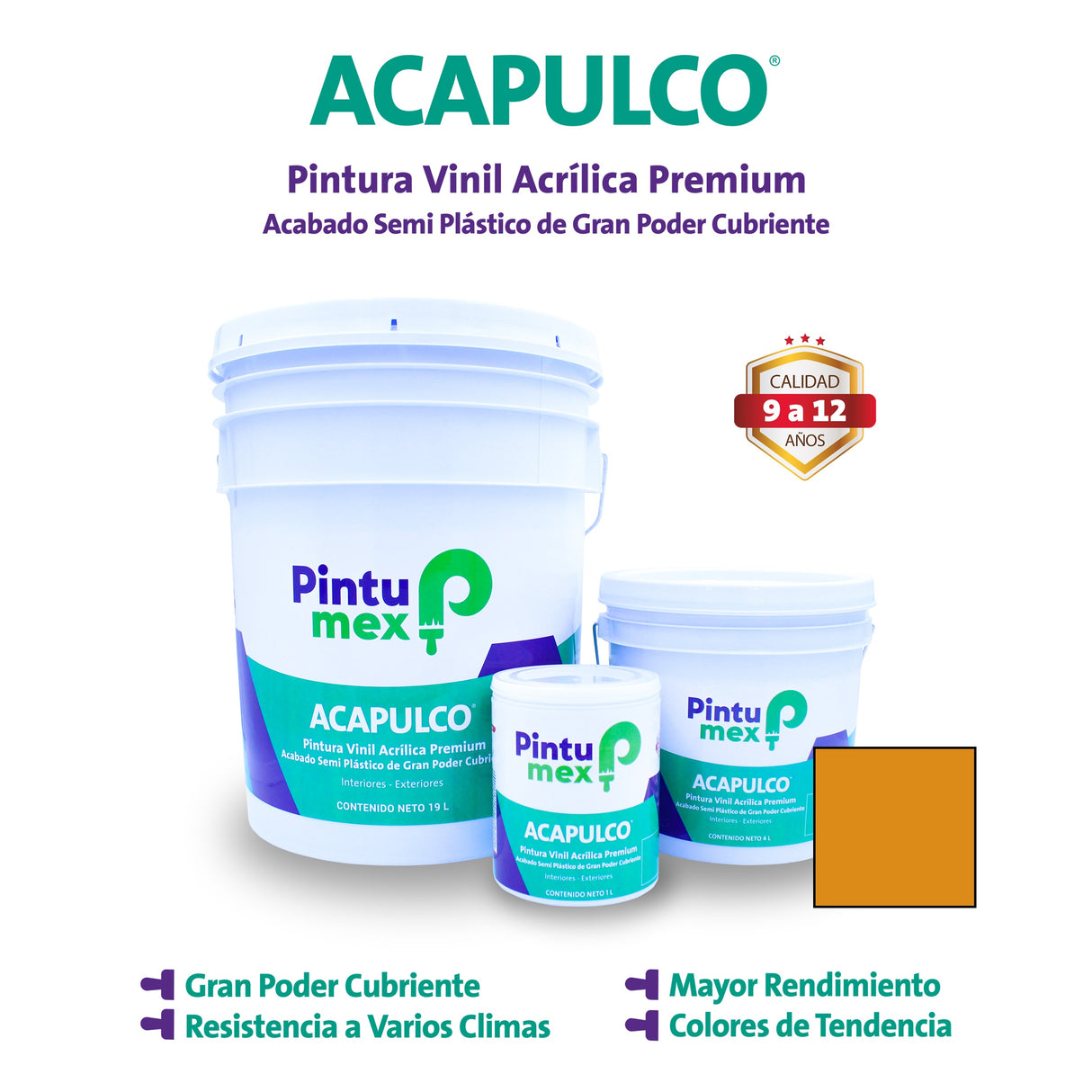 ACAPULCO AMARILLO OXIDO 4 L