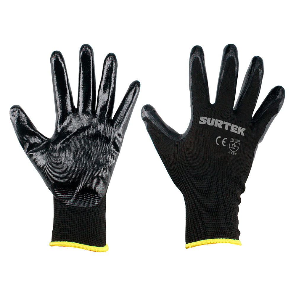 GUANTES NAILON C/ NITRILO SURTEK MEDIANO