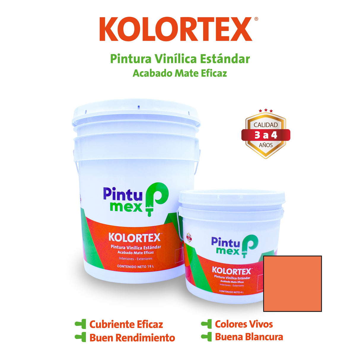 KOLORTEX MANDARINA 4 L