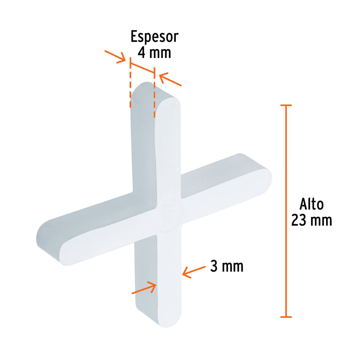 SEPARADORES DE LOSETA 3MM 150PZA TRUPER