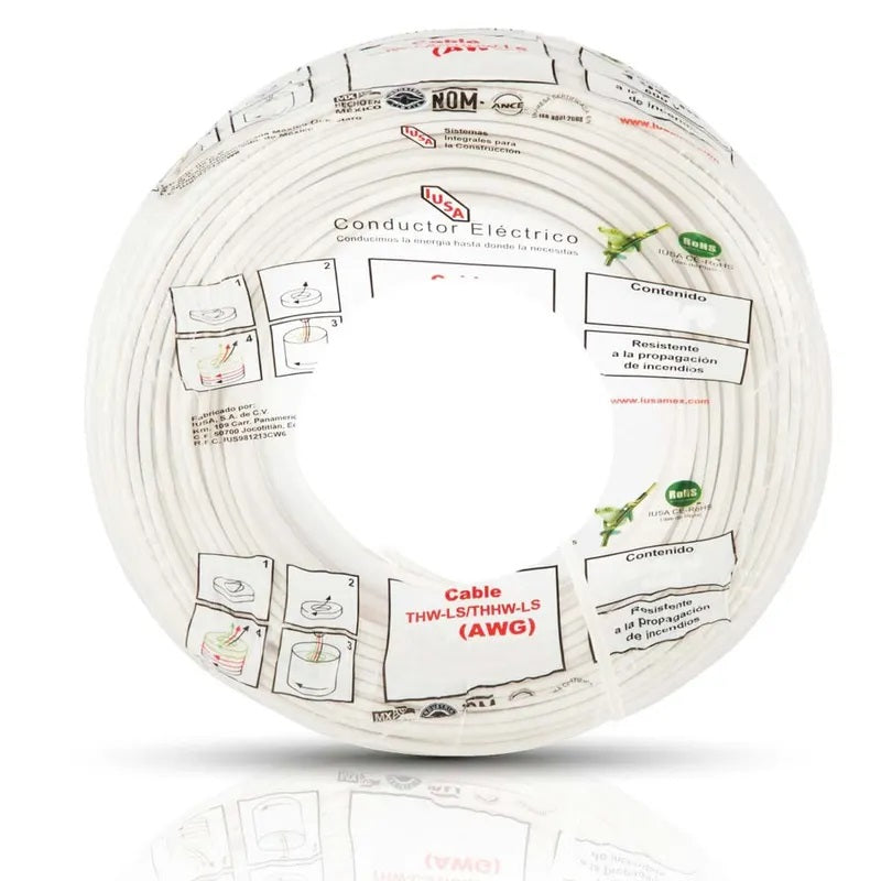 CABLE THW-LS IUSA #8 CAJA 100M BLANCO