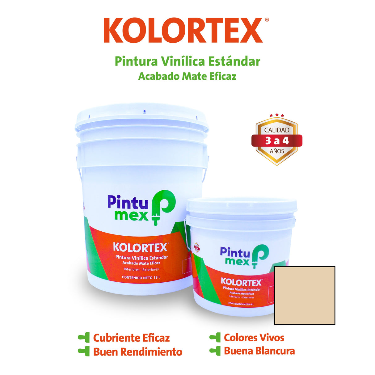 KOLORTEX ALMENDRA 4 L