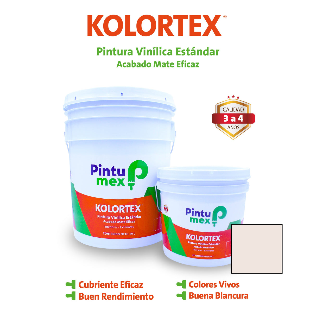 KOLORTEX BLANCO OSTIÓN 4 L