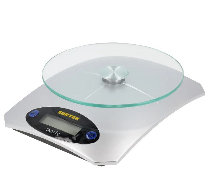 BASCULA DIGITAL COCINA C/ PLATO 5KG SURT