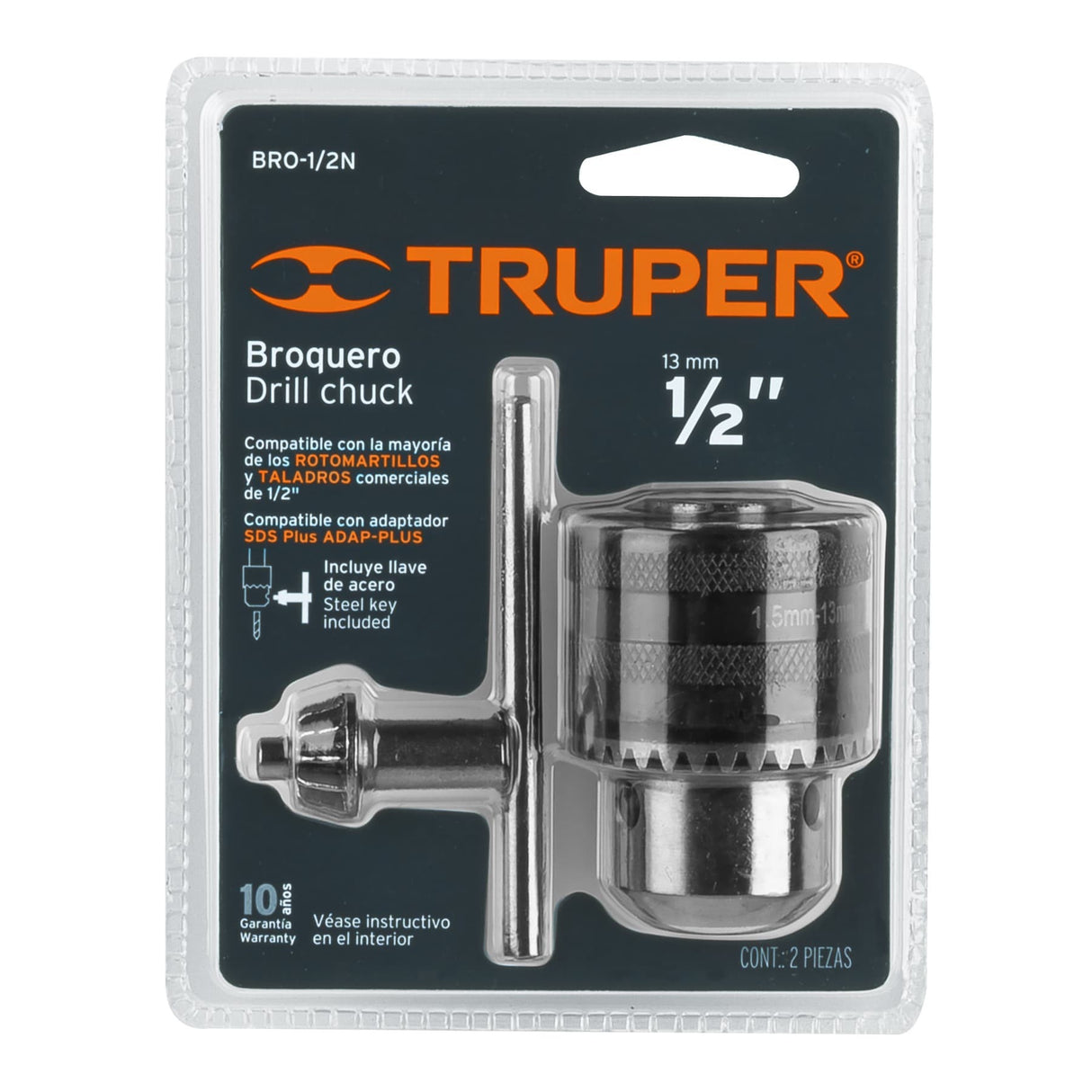 BROQUERO 1/2 C/LLAVE 1/2-2 TRUPER