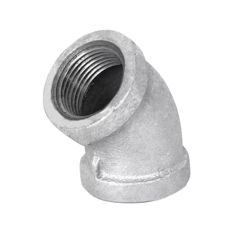 CODO 45° GALVANIZADO 1 1/2"