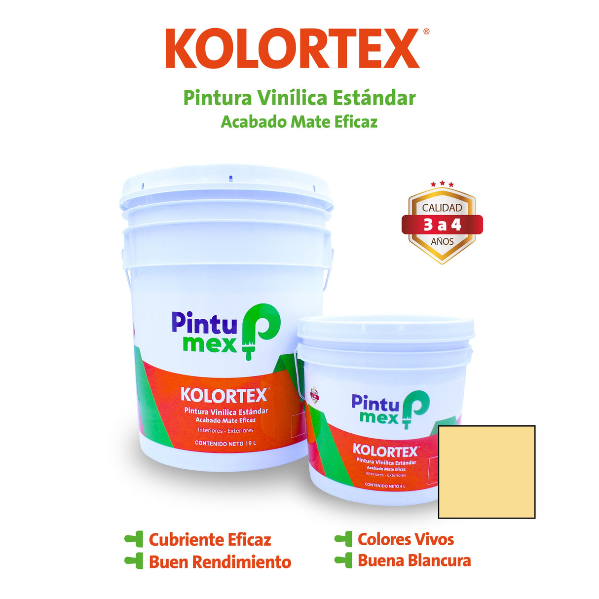 KOLORTEX MARFIL 4 L