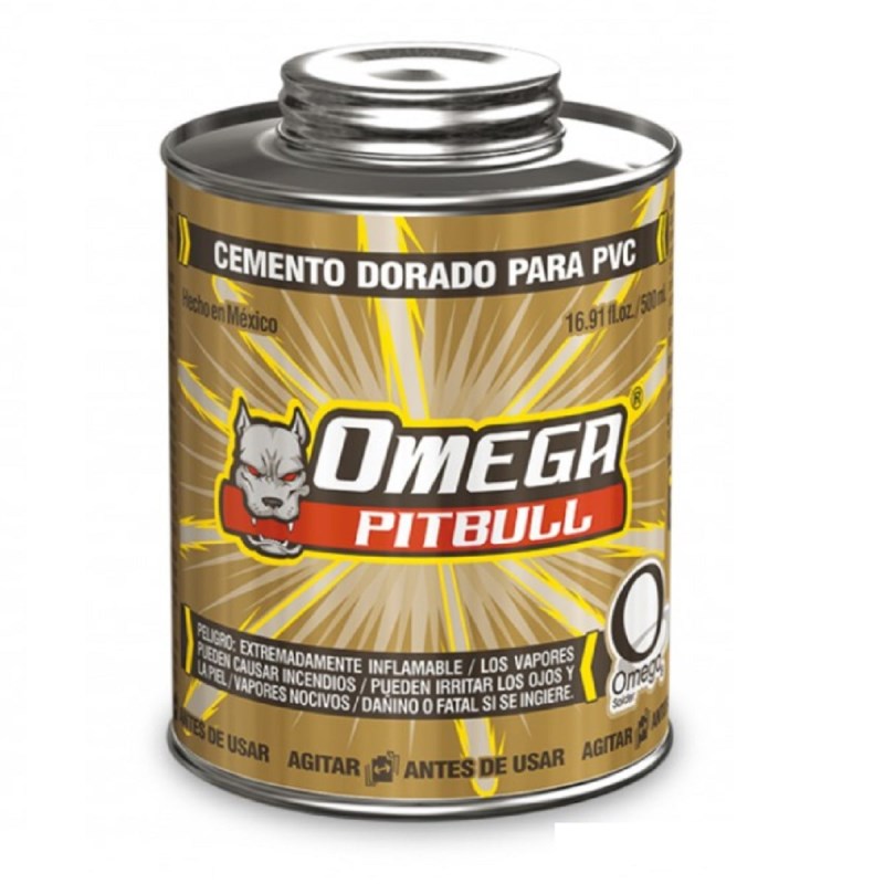 CEMENTO PVC OMEGA DORADO 500 ML