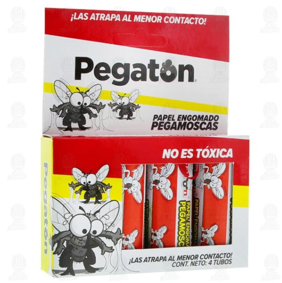 TIRAS PARA MOSCAS PEGATON 4PZA