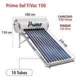 CALENTADOR SOLAR IUSA PRIMO 150L INOX T/