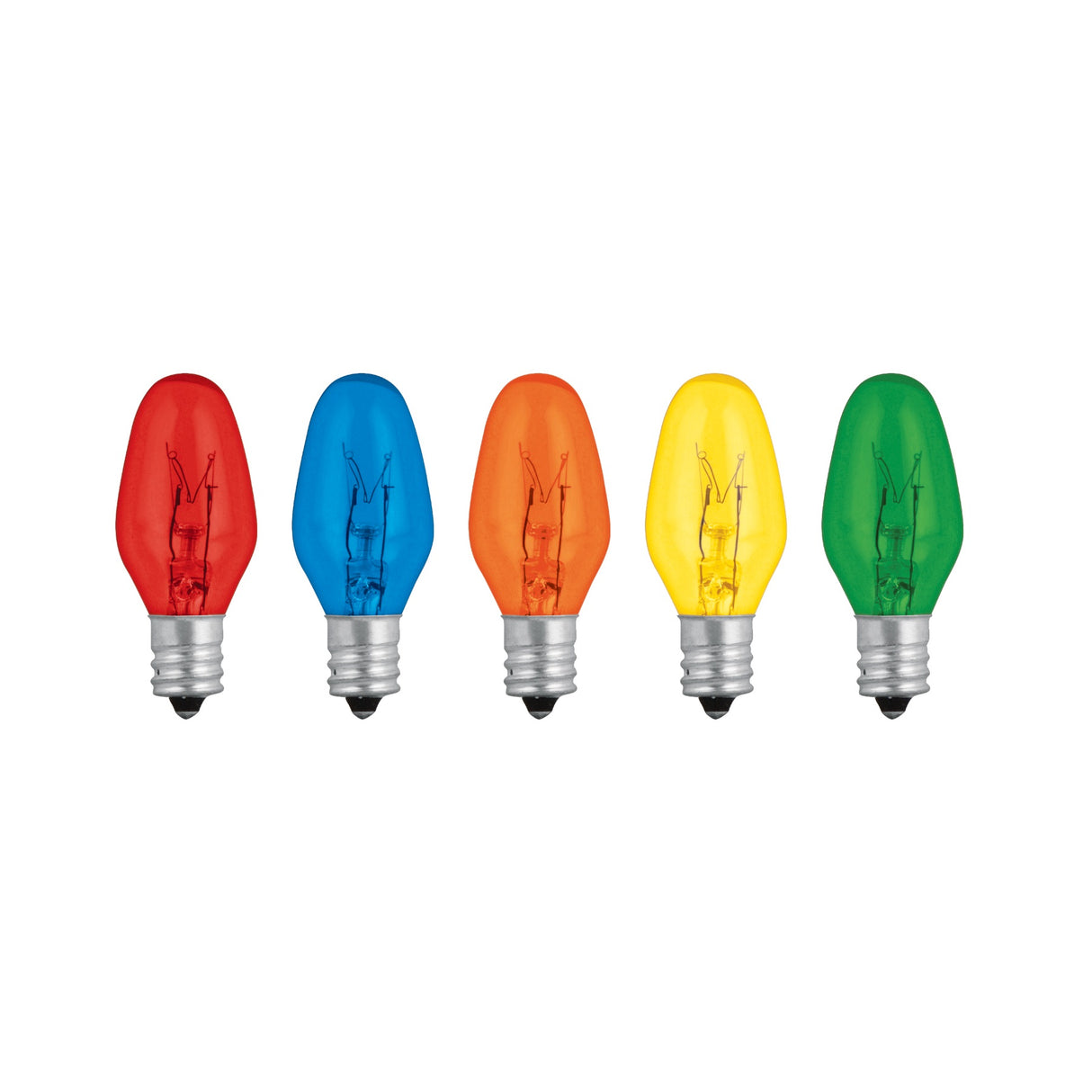 FOCO INCANDECENTE 7.5W COLORES BASE E12