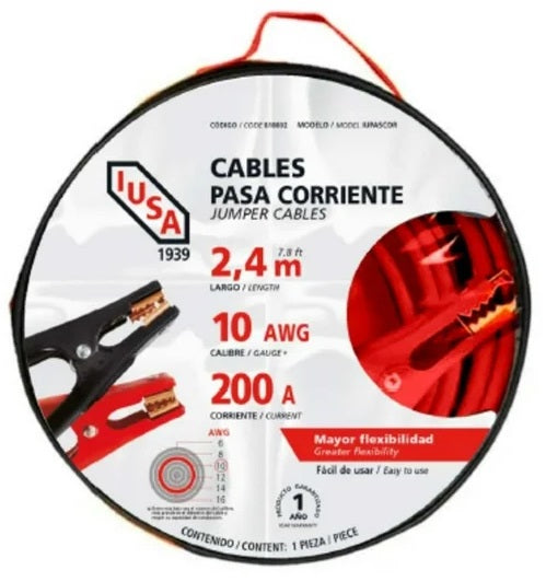 CABLES PASA CORRIENTE 2.4M IUSA