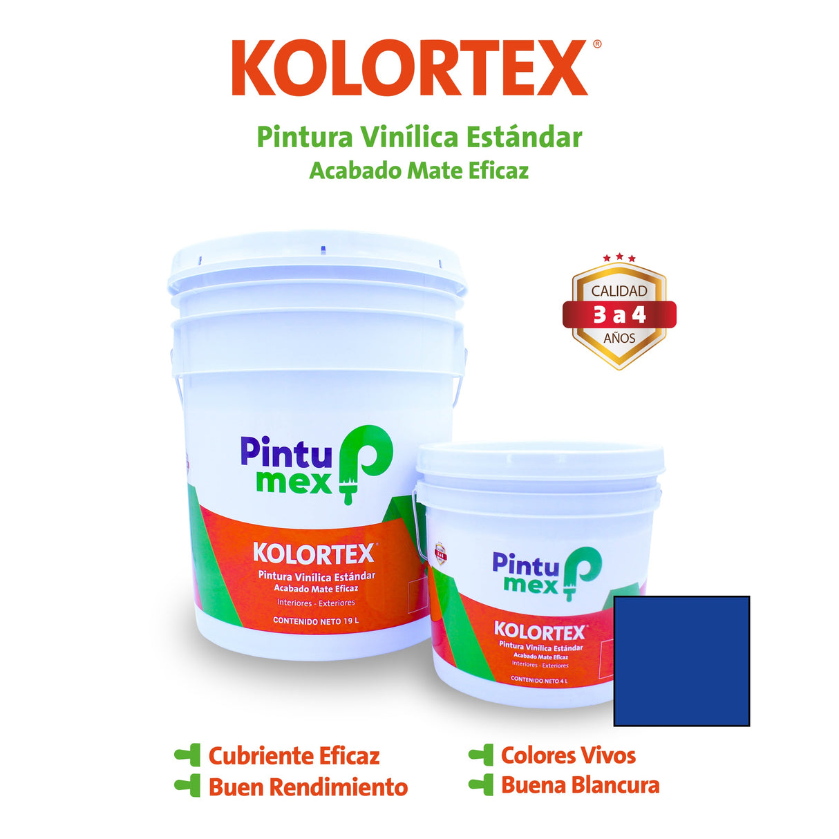 KOLORTEX AZUL OCEANO 4 L