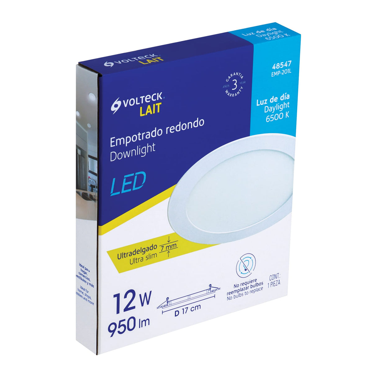 LUMINARIO ULTRADELG RED EMPO 12W LUZ DÍA