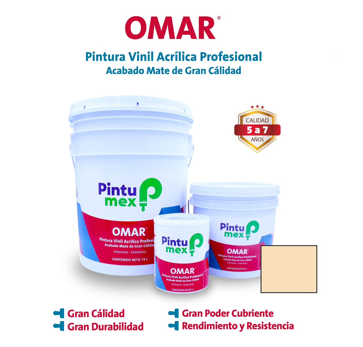 OMAR CREMA BOTE 1 L