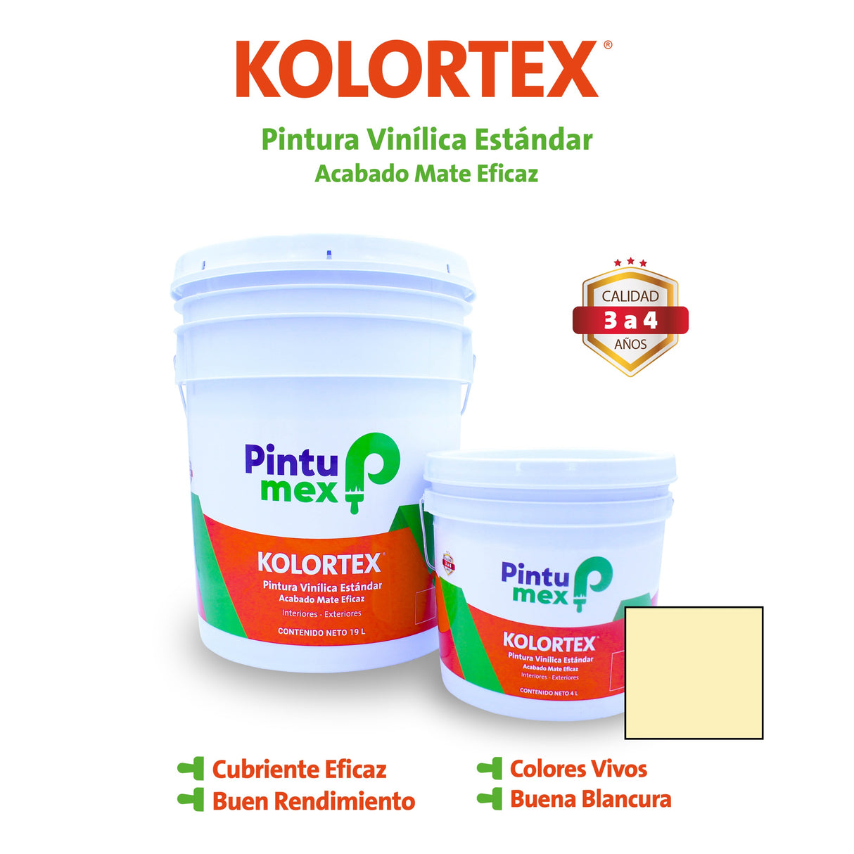 KOLORTEX CHAMPAÑA 4 L