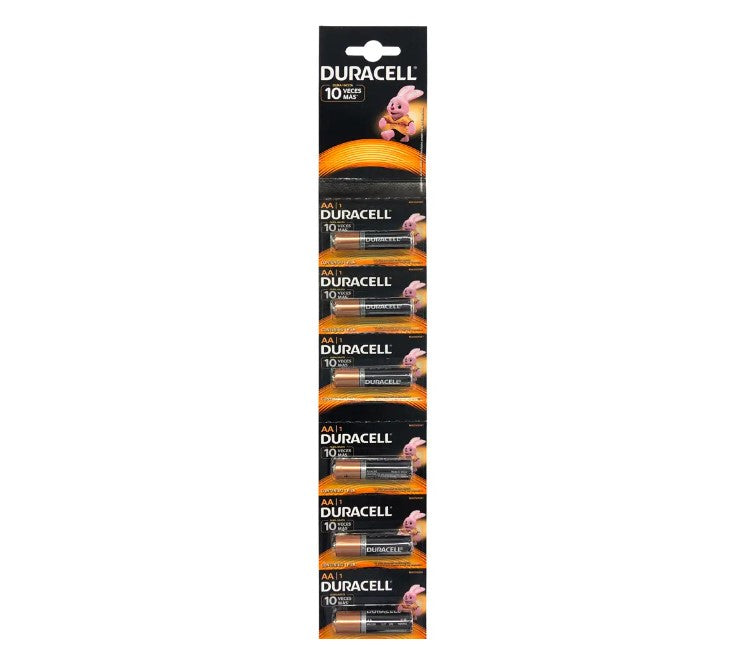 PILA ALCALINA DURACELL AA 1PZ (TIRA)