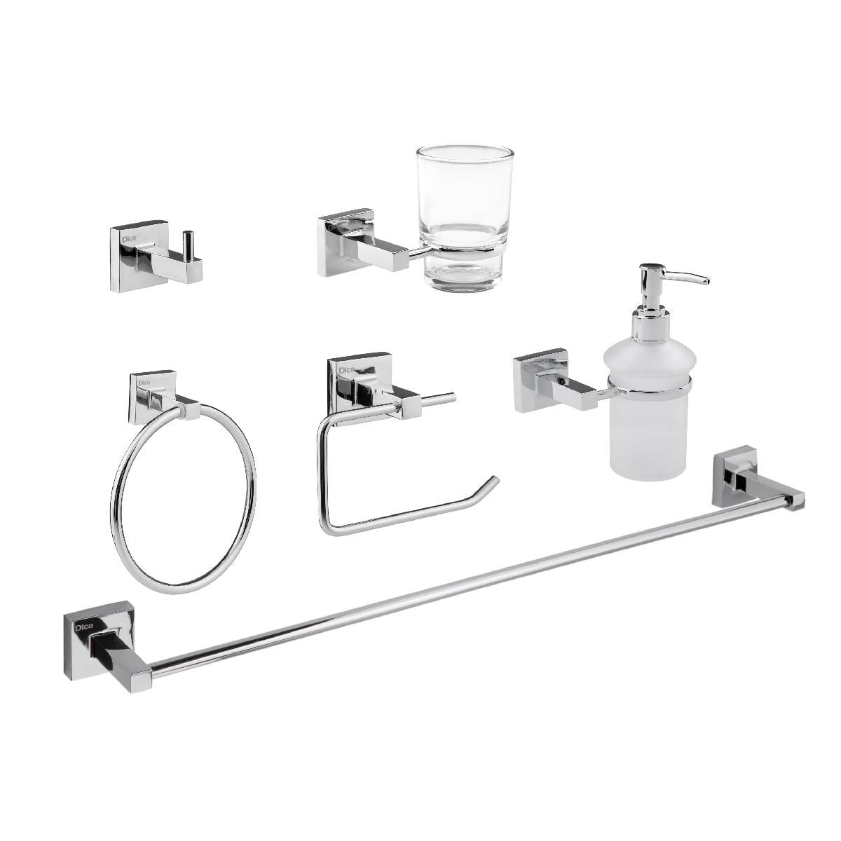 ACCESORIOS PARA BAÑO DICA 6 PIEZAS
